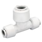 FloPlast FloFit+ Plastic Push-Fit Reducing Tee 15mm x 15mm x 22mm