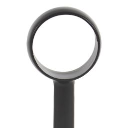 Essentials Round Rail Centre Bracket Black 19mm