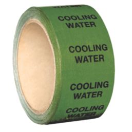 Essentials Cooling Water Pipe Marking Tape Green 33 Mmm x 50mm