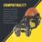JSP Sonis Compact Mounted Ear Defenders 31dB SNR