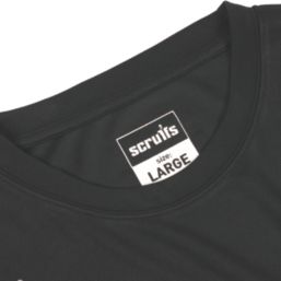 Scruffs Tech Short Sleeve T-Shirt Black 2X Large 49-52" Chest