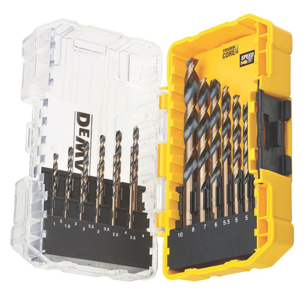 Cobalt drill best sale bit set screwfix