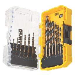 DEWALT Black & Gold Straight Shank Multi-Material Drill Bit Set 19 Pieces
