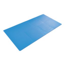 Essentials  Interlocking Floor Tiles Blue 10mm 8 Pack