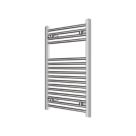Flomasta 800mm x 500mm 925BTU Chrome Flat  Towel Radiator
