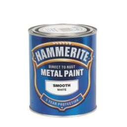 Hammerite 750ml White Smooth Anti Corrosive Metal Paint