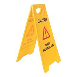 Essentials Caution Danger Hazardous Area A-Frame Safety Sign 600mm x 290mm
