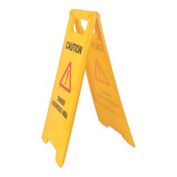 Essentials Caution Danger Hazardous Area A-Frame Safety Sign 600mm x 290mm