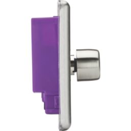 Knightsbridge  4-Gang 2-Way LED Intelligent Dimmer Switch  Brushed Chrome