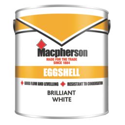 Macpherson 2.5Ltr Brilliant White Eggshell Solvent-Based Trim Paint
