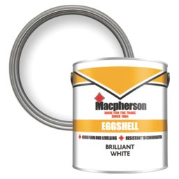 Macpherson 2.5Ltr Brilliant White Eggshell Solvent-Based Trim Paint
