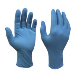 Site SDG102 Nitrile Powder-Free Disposable Gloves Blue Large 100 Pack