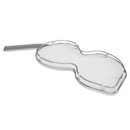 Hafele White / Chrome Reversible Pull-Out Trays 1000mm