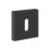 Cooke & Lewis Lormel Standard Escutcheon (Pair) Matt Black 52mm