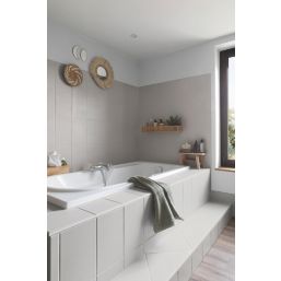 V33 2Ltr Soft Grey Satin Tile Paint