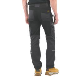 Site Evenson Multi-Pocket Stretch Trousers Grey/Black 34" W 32" L