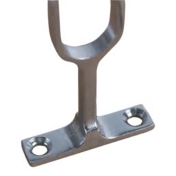 Essentials Oval Rail Centre Bracket Polished Chrome 30mm