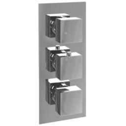 ETAL Veda Concealed 3 Outlets Thermostatic Chrome Shower Valve With Diverter