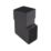 FloPlast  Square Shoe Black 65mm