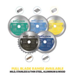 Evolution S210TCT-54CS Stainless Steel Circular Saw Blade 210mm x 25.4mm 54T