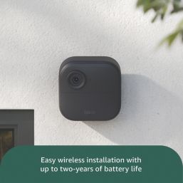 Blink Outdoor 4 Battery-Powered Black Wireless 1080p Indoor & Outdoor Square Smart Add-On Camera