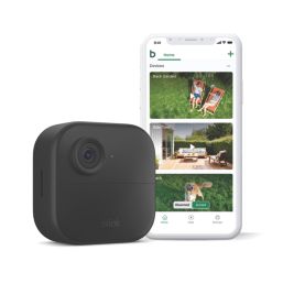 Blink Outdoor 4 Battery-Powered Black Wireless 1080p Indoor & Outdoor Square Smart Add-On Camera