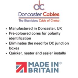 Doncaster Cables PV-Ultra Black 6.0mm²  Solar Cable 50m Drum