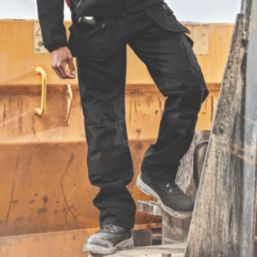 Scruffs Worker Plus Holster Work Trousers Black 38" W 28" L