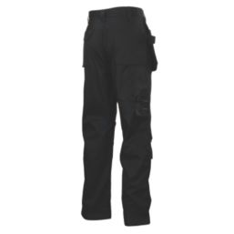 Scruffs Worker Plus Holster Work Trousers Black 38" W 28" L