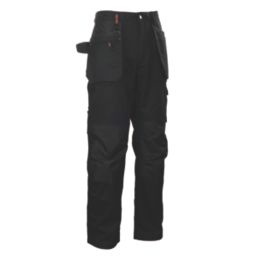 Scruffs Worker Plus Holster Work Trousers Black 38" W 28" L