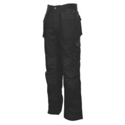 Scruffs Worker Plus Holster Work Trousers Black 38" W 28" L