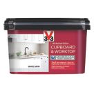 V33 2Ltr White Satin Kitchen Cupboard Paint