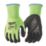 Milwaukee Hi-Vis Cut Level 2/B Gloves Fluorescent Yellow X Large