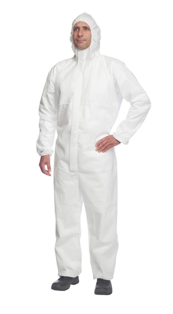 white paper overalls