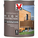 V33  High-Protection Exterior Woodstain Satin Dark Oak 2.5Ltr