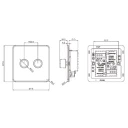 Knightsbridge  2-Gang 2-Way LED Intelligent Dimmer Switch  Polished Chrome