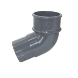 FloPlast MiniFlo 112.5° Round Offset Downpipe Bend Anthracite Grey 50mm