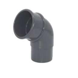 FloPlast MiniFlo 112.5° Round Offset Downpipe Bend Anthracite Grey 50mm