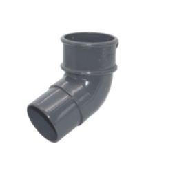 FloPlast MiniFlo 112.5° Round Offset Downpipe Bend Anthracite Grey 50mm