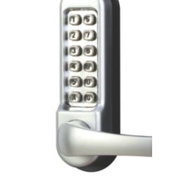 Smith & Locke  Push-Button Lock w/ Handles  60mm Silver