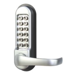 Smith & Locke  Push-Button Lock w/ Handles  60mm Silver