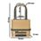 Master Lock Excell Weatherproof  Combination  Padlock Brass 56mm
