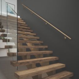 Rothley  Steel Handrail Kit Antique Brass 3600mm