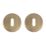 Eclipse  Fire Rated Standard Escutcheon (Pair) Antique Brass 52mm