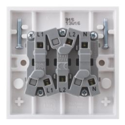 British General 900 Series 10A 1-Gang 3-Pole Fan Isolator Switch White