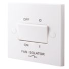 British General 900 Series 10A 1-Gang 3-Pole Fan Isolator Switch White