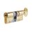 Yale Fire Rated 3 Star Thumbturn Platinum Euro Profile Cylinder 40-40 (80mm) Brass