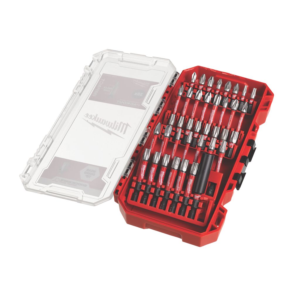 Milwaukee mixed shockwave bit deals set 32 pieces