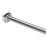 Croydex Tube Shower Rail Aluminium Chrome 1400-2600mm