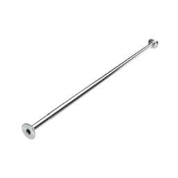 Croydex Tube Shower Rail Aluminium Chrome 1400-2600mm